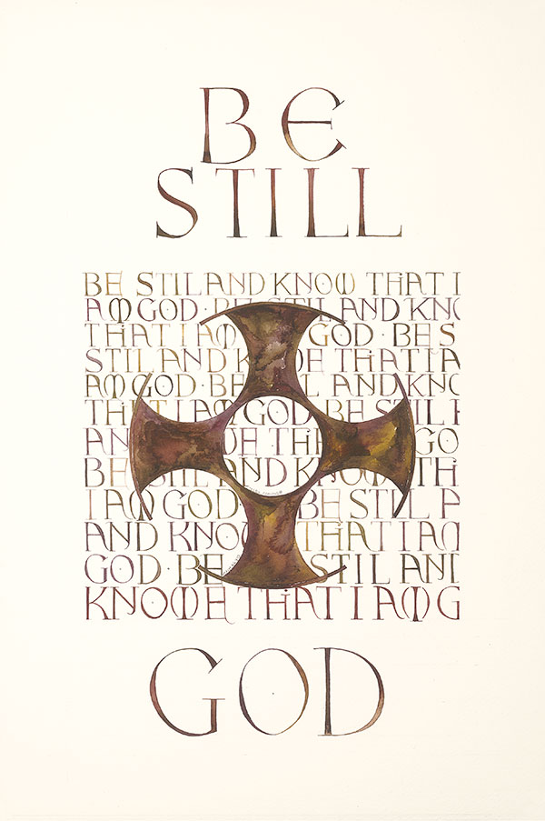 Be Still A  religious and faith calligraphy designs